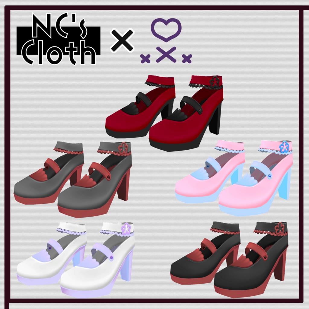 【61アバター対応】Shoes_01【NC's Cloth】