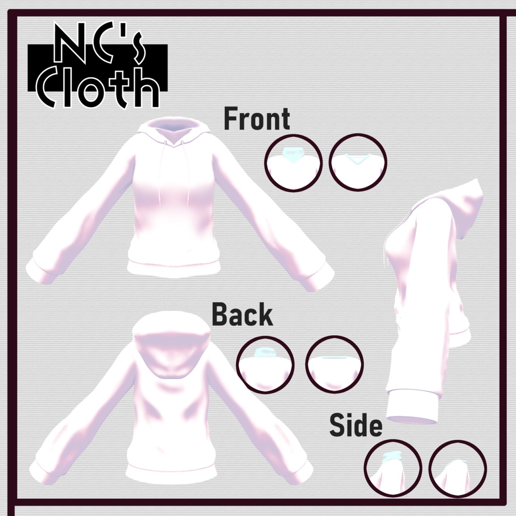 【61アバター対応】PartsSet【NC's Cloth】