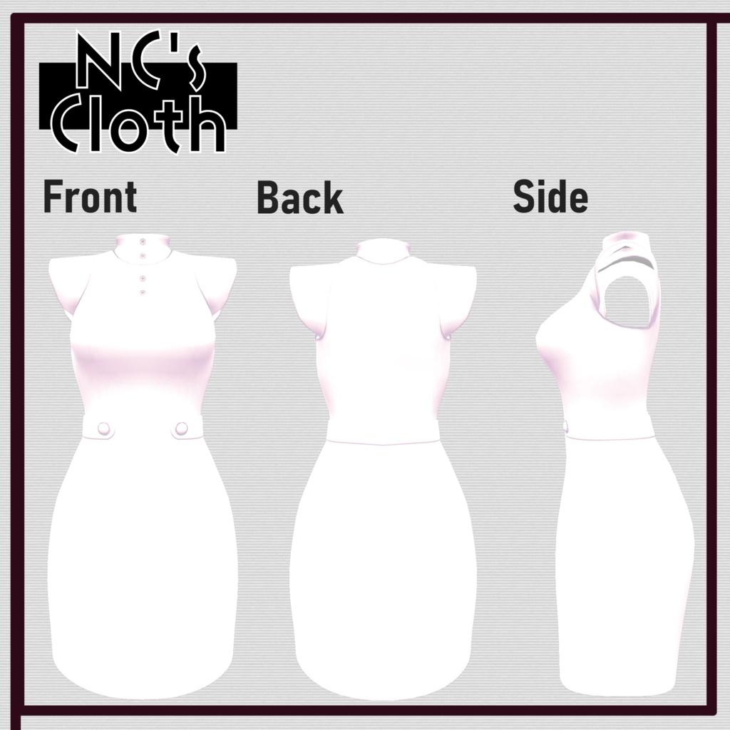 【61アバター対応】Dress_01【NC's Cloth】