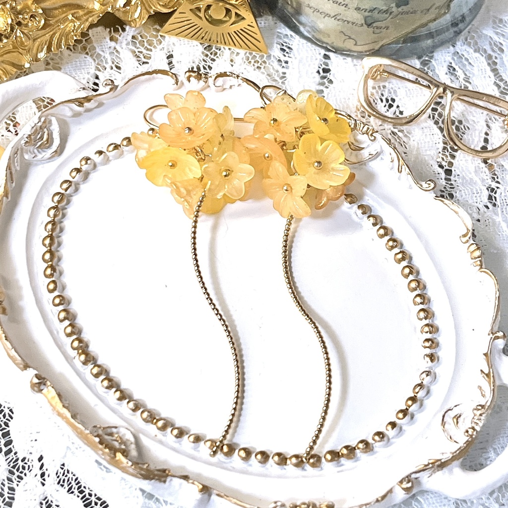 ジャスミン概念耳飾り