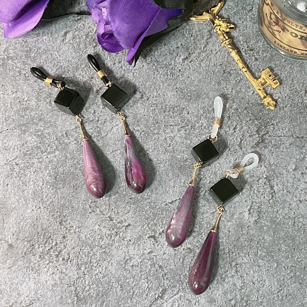 【デザイン等変更しました】カラスバイメージメガネ用アクセサリー