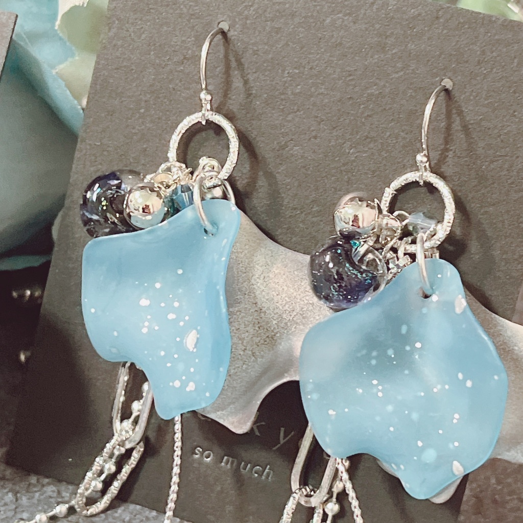 氷月イメージ耳飾り