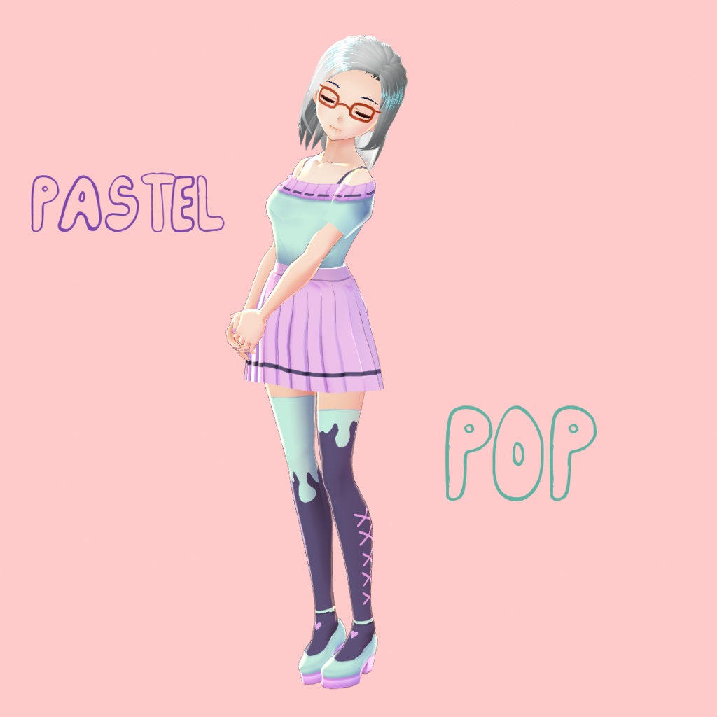 [VRoid] Pastel Pop Outfit