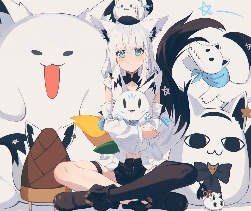 イラスト集】OHAKON - white fox - BOOTH