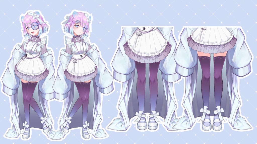 【汎用モデル】くらげのナースさん【差分40種/色変え可】