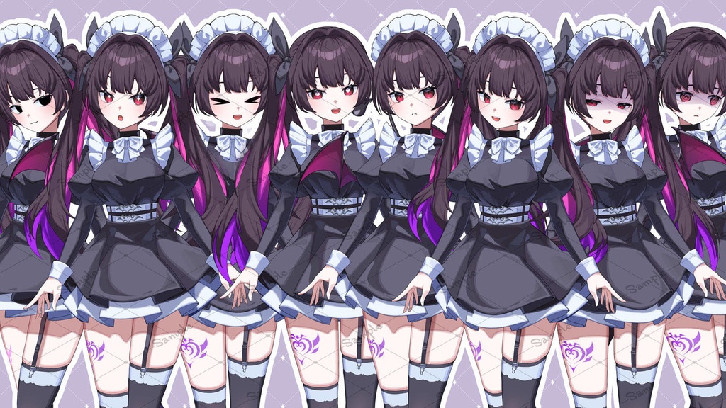 【汎用モデル】悪魔メイド【差分31種/色変え可】