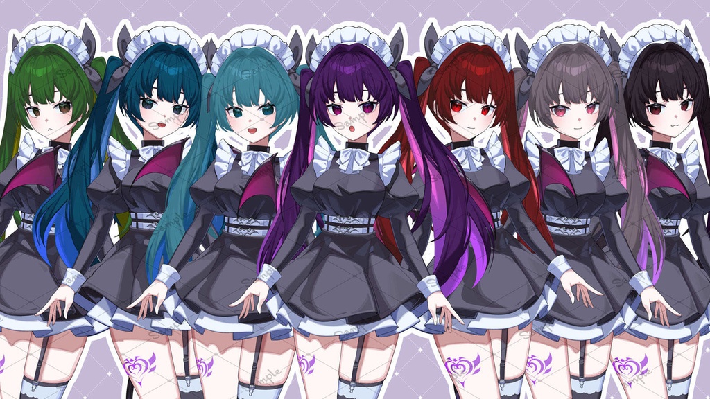 【汎用モデル】悪魔メイド【差分31種/色変え可】