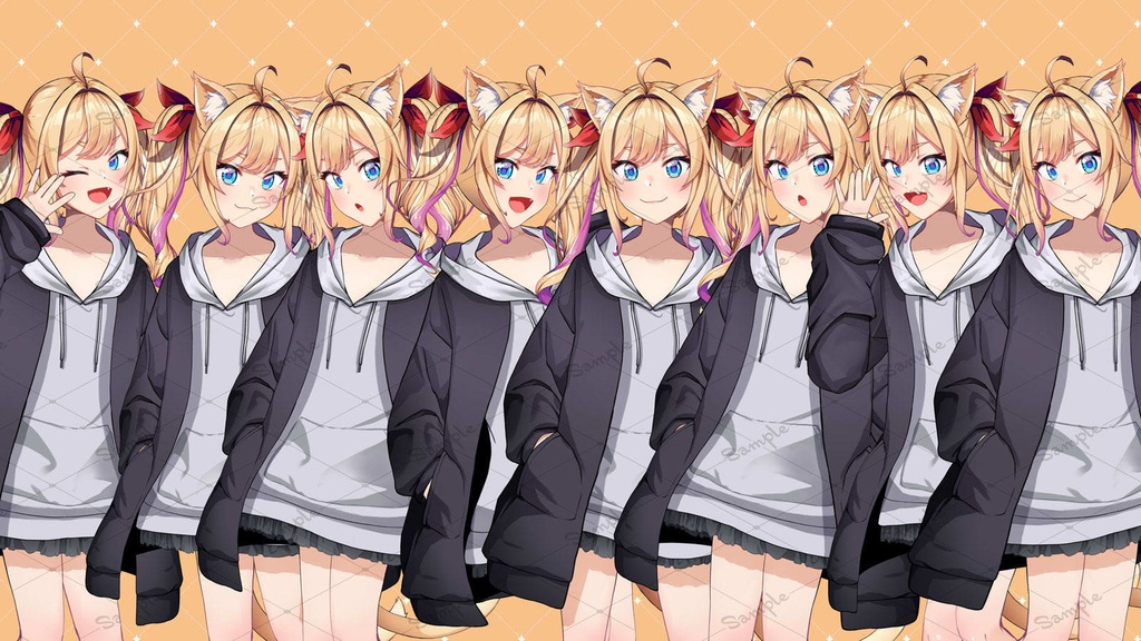 【期間限定40%OFF】【限定1点】猫耳ツインテール【差分計34種/高可動域モデル】