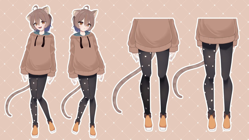 【限定1点】無性別猫の子【差分34種/高可動域モデル】