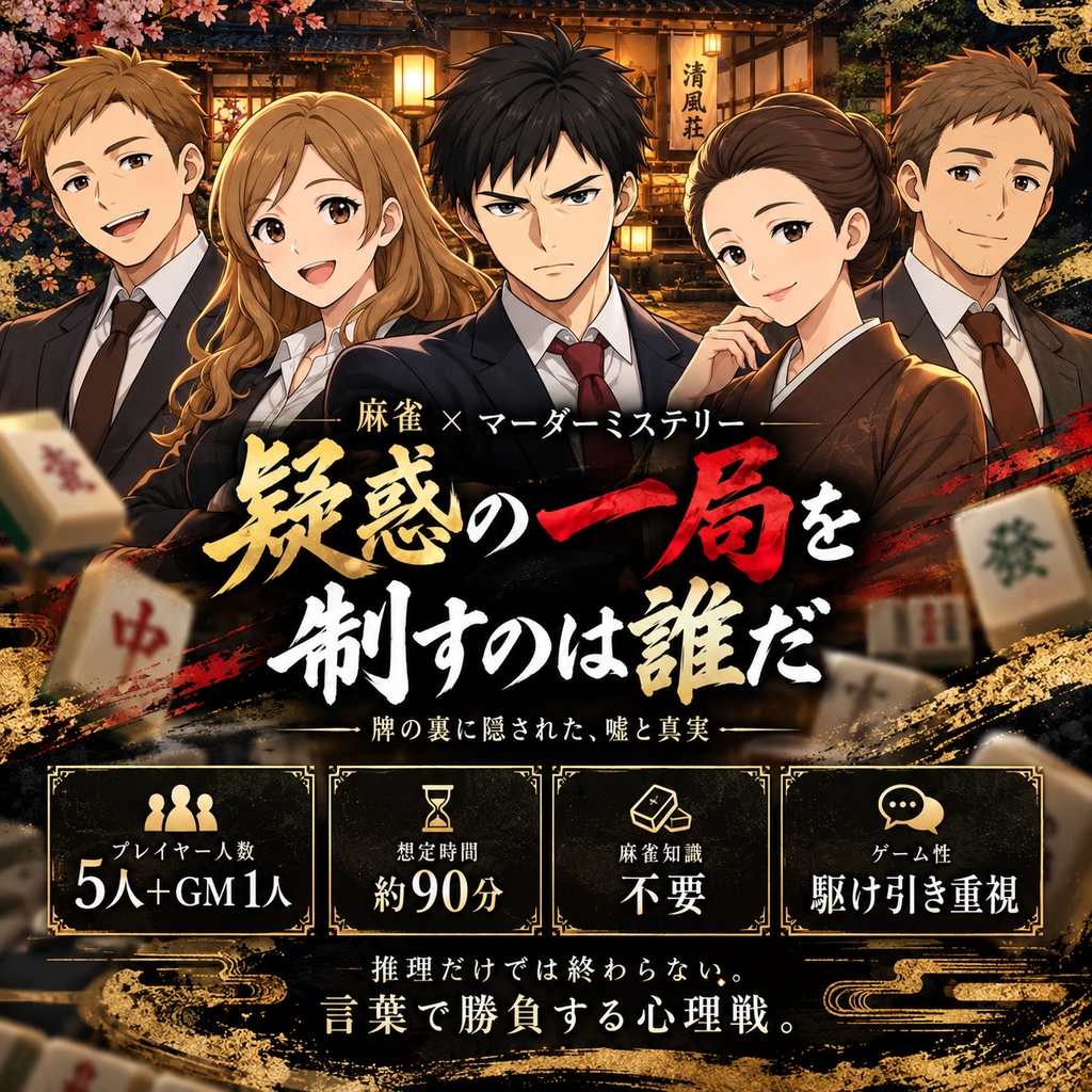 麻雀xマーダーミステリー ~疑惑の一局を制すのは誰だ~