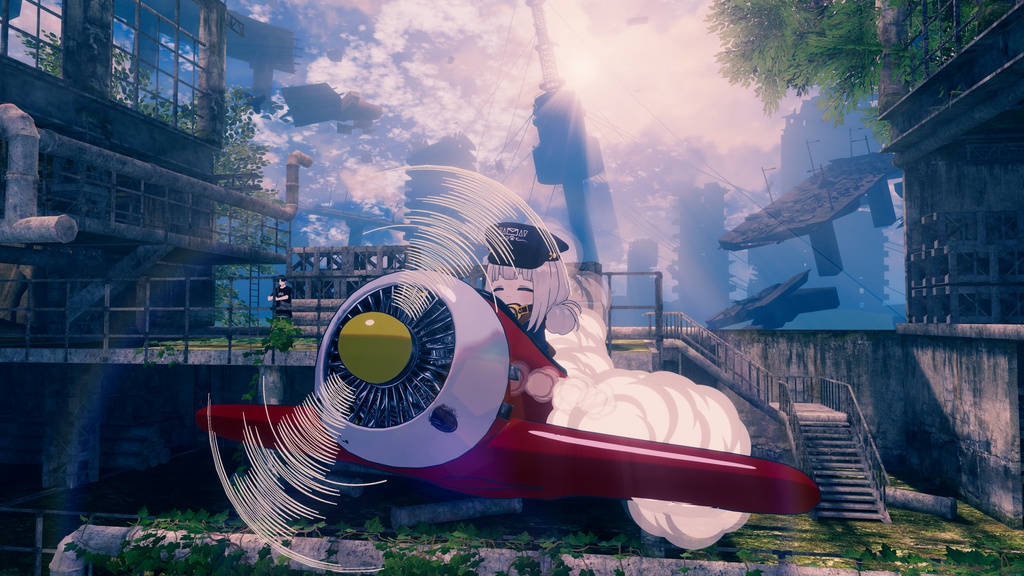 【ギミック付き】ふわふわ飛行機(MA対応)