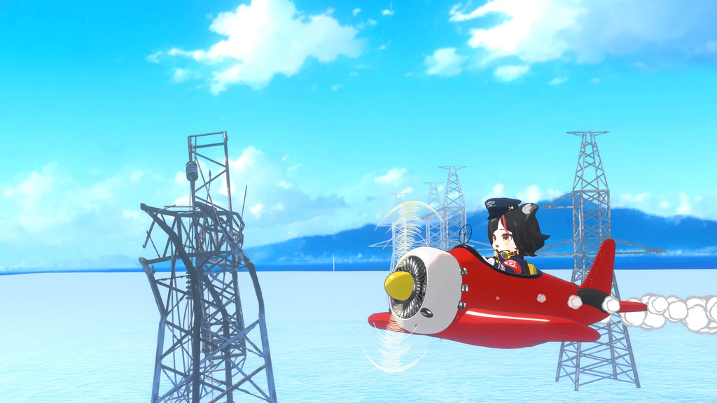 【ギミック付き】ふわふわ飛行機(MA対応)