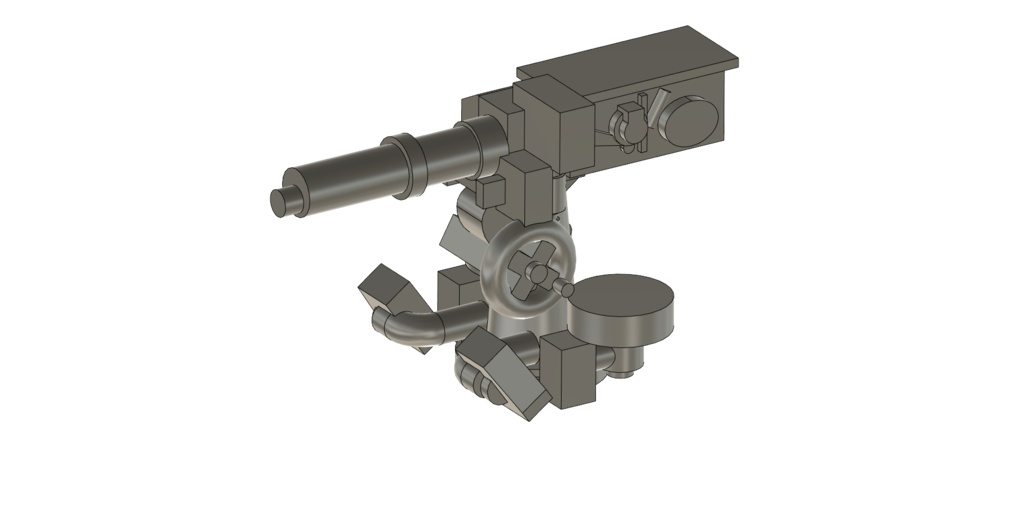 【STLデータ無料配布】ヴィッカース 40mm単装機関砲 Vickers 40mm single cannon