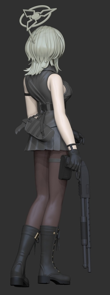 【3Dプリンタ出力品キット】ブルーアーカイブ 1/8朝霧スオウ