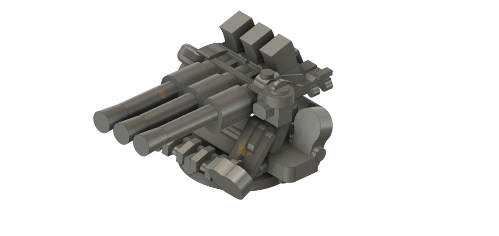 【光造形】1/700 25mm三連装機銃 ２０点セット