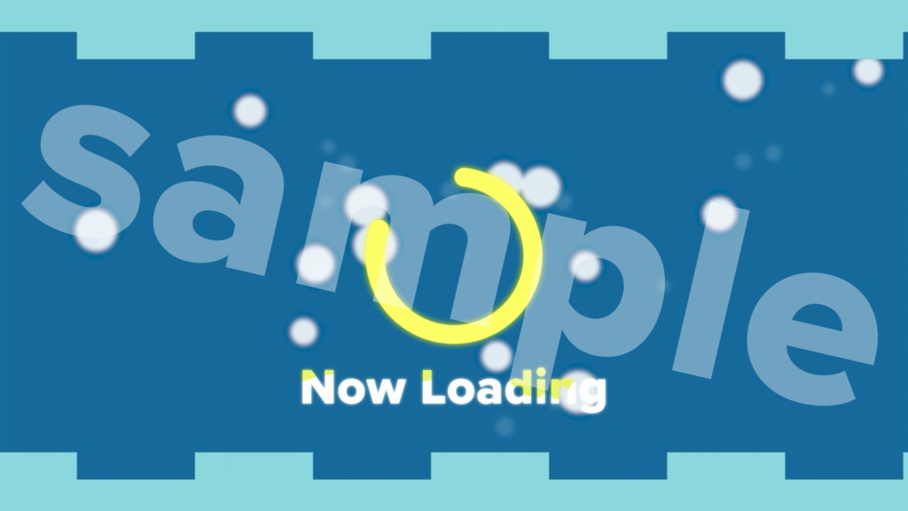 ライブ配信画面素材/オーバーレイ・アニメーション付