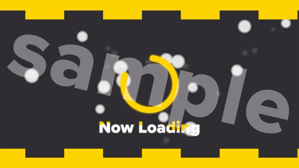 ライブ配信画面素材/オーバーレイ・アニメーション付