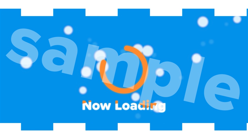 ライブ配信画面素材/オーバーレイ・アニメーション付