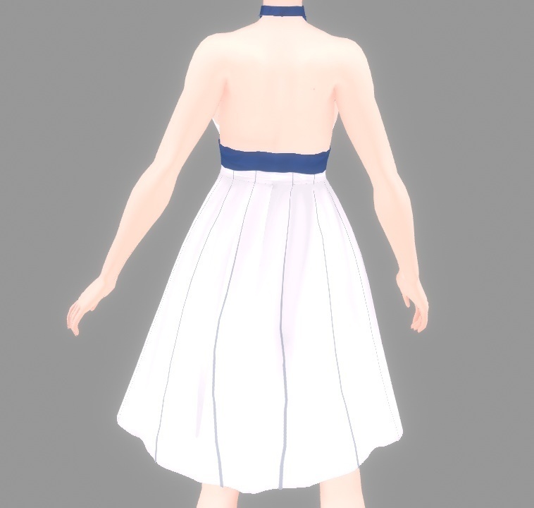 【VRoid(stable ver.)】 Oceanid Fantasy Style Dress オーシャノイド・ファンタジースタイルドレス