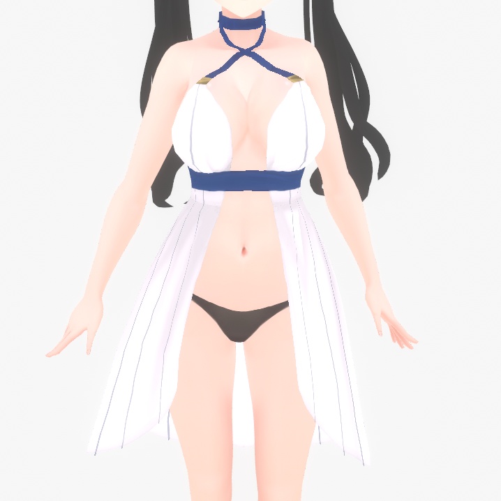 【VRoid(stable ver.)】 Oceanid Fantasy Style Dress オーシャノイド・ファンタジースタイルドレス
