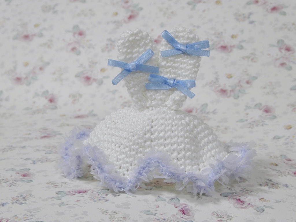 【10cmぬい用】うさみみ帽子 / ライトブルー