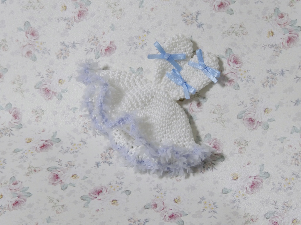 【10cmぬい用】うさみみ帽子 / ライトブルー