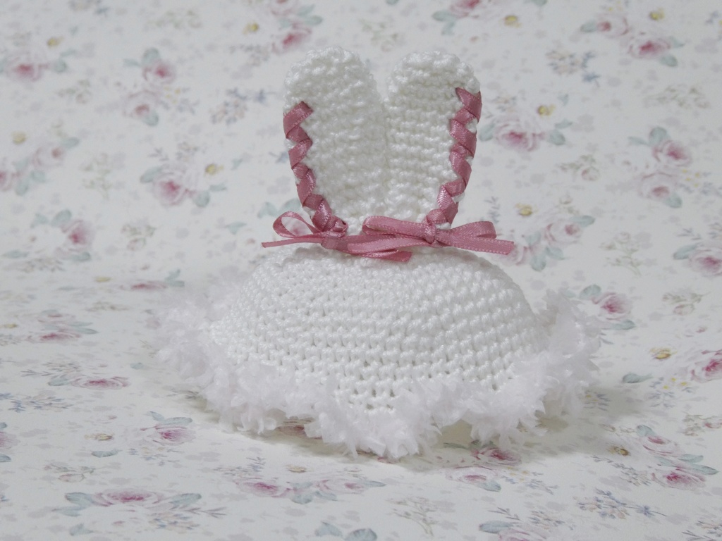 【10cmぬい用】うさみみ帽子 / ピンク