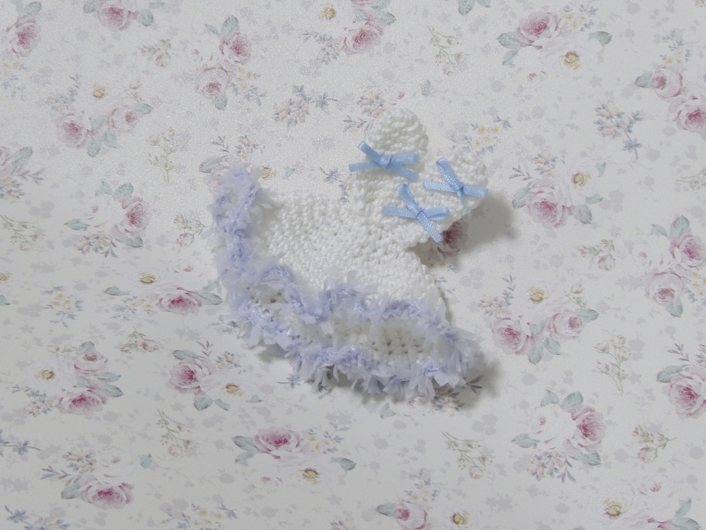 【8cmぬい用】うさみみ帽子 / ライトブルー