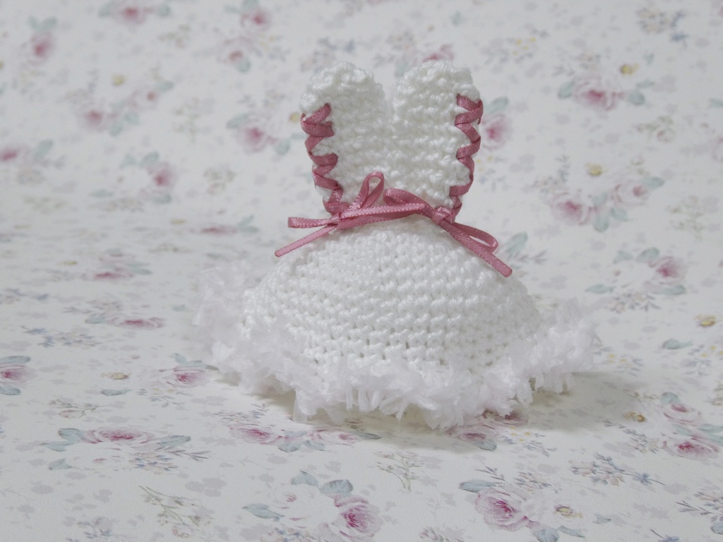 【8cmぬい用】うさみみ帽子 / ピンク