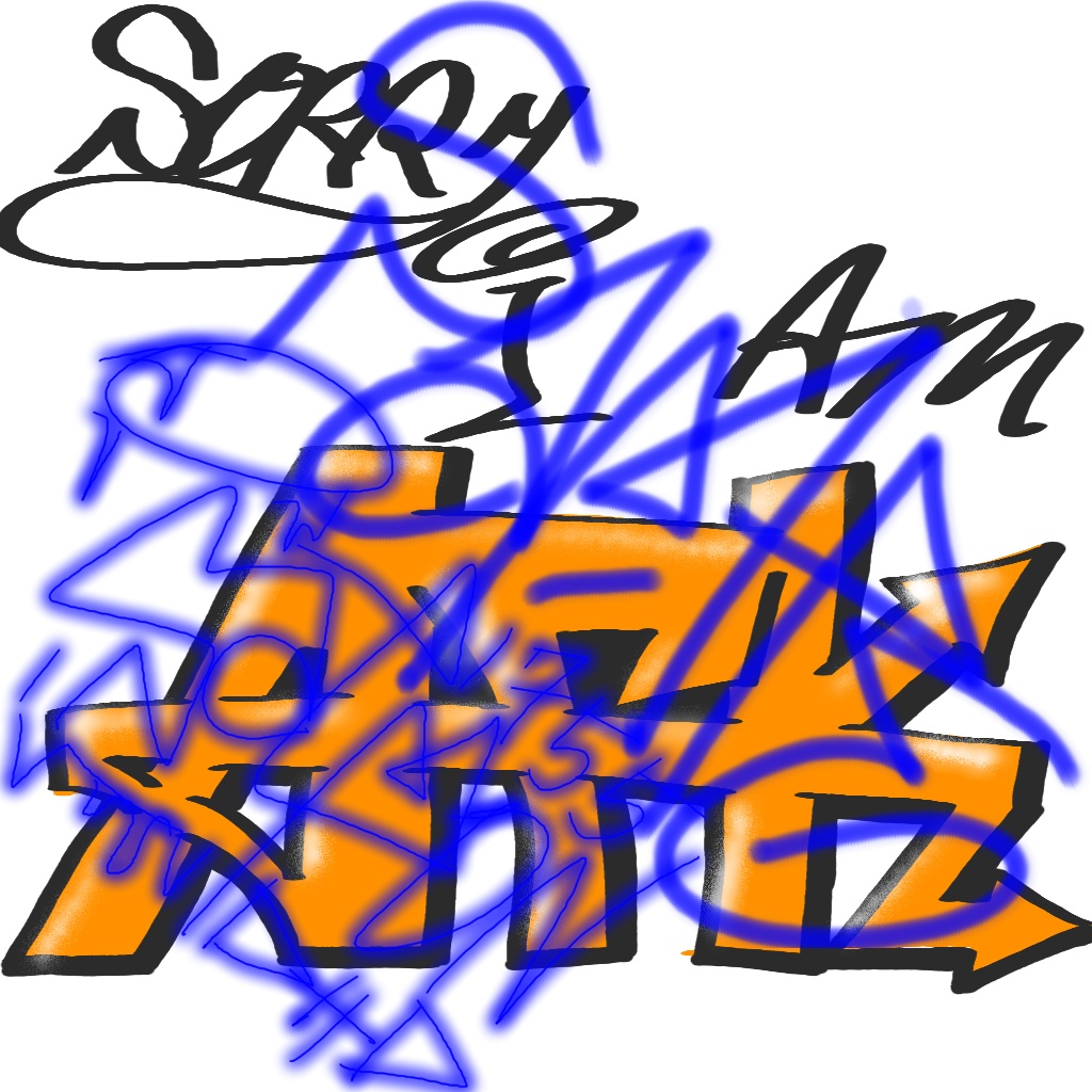 VRC向けグラフィティ風イラスト”AFK”