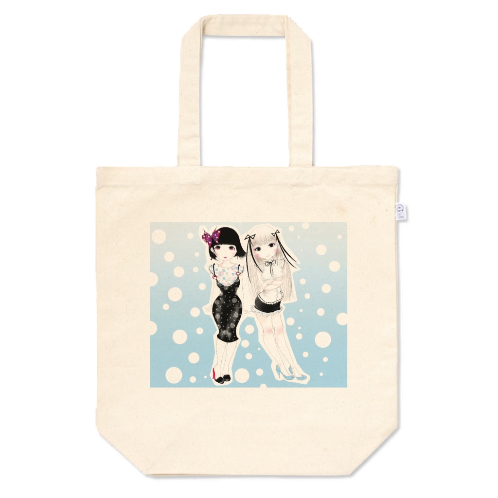 ちょうちょ髪飾りの女の子と黒リボンの女の子01