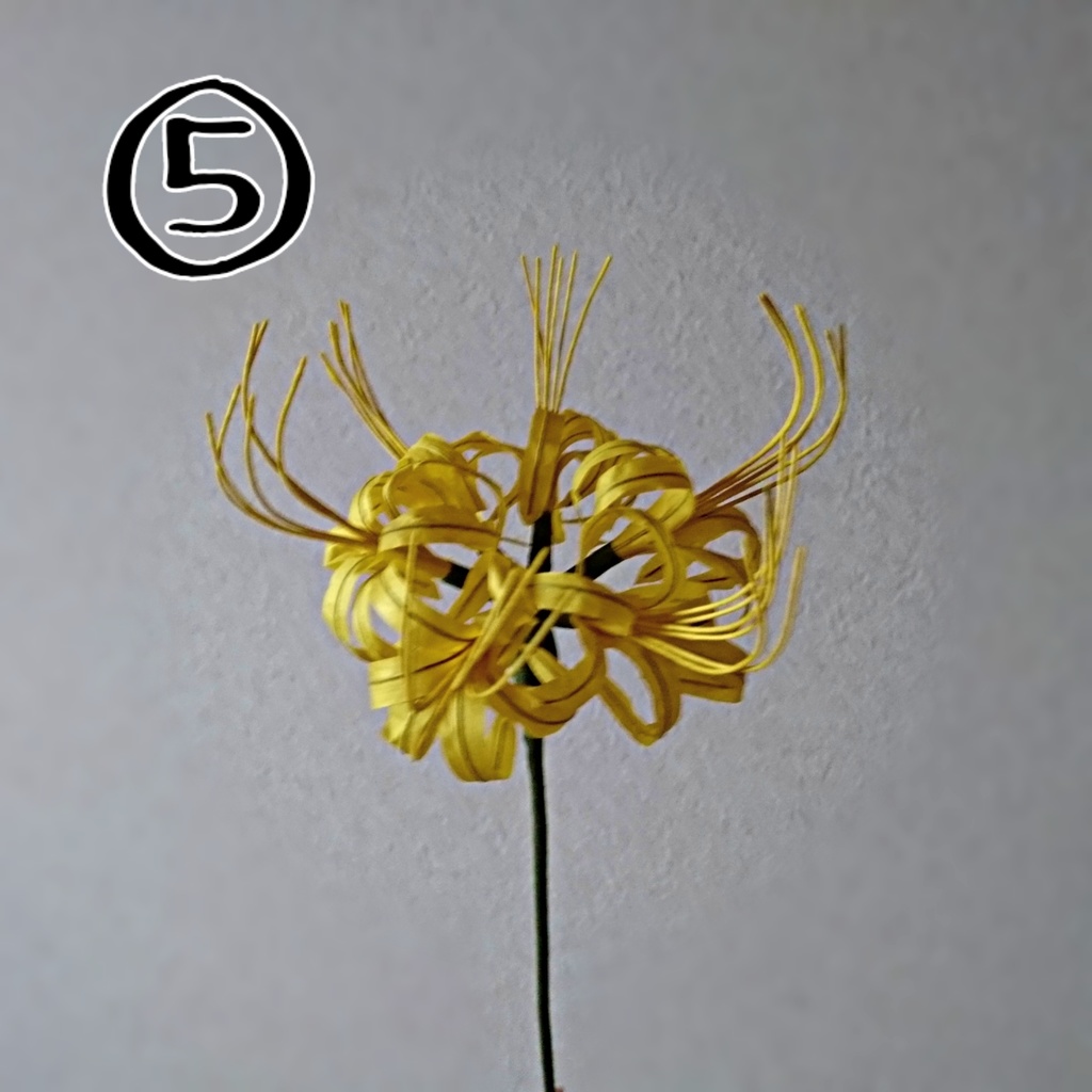 【受注製作】造花-彼岸花(単色/五本)