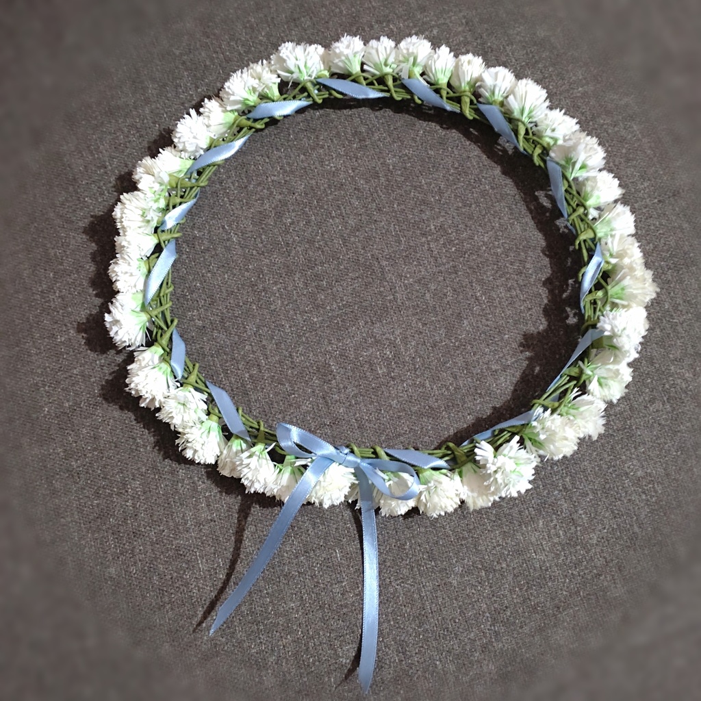 造花-白詰草の花冠