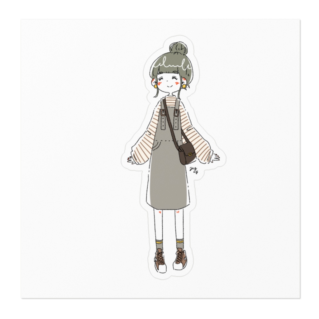 おだんごがーるのステッカー