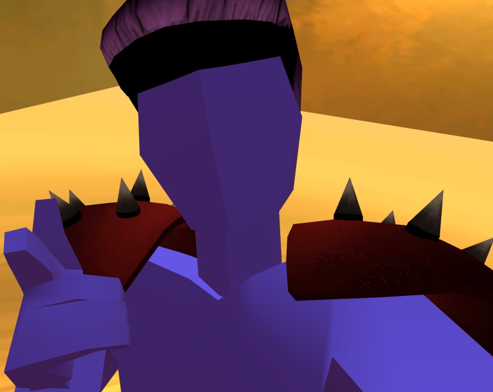 【VRChat想定】トゲ付き肩パッド