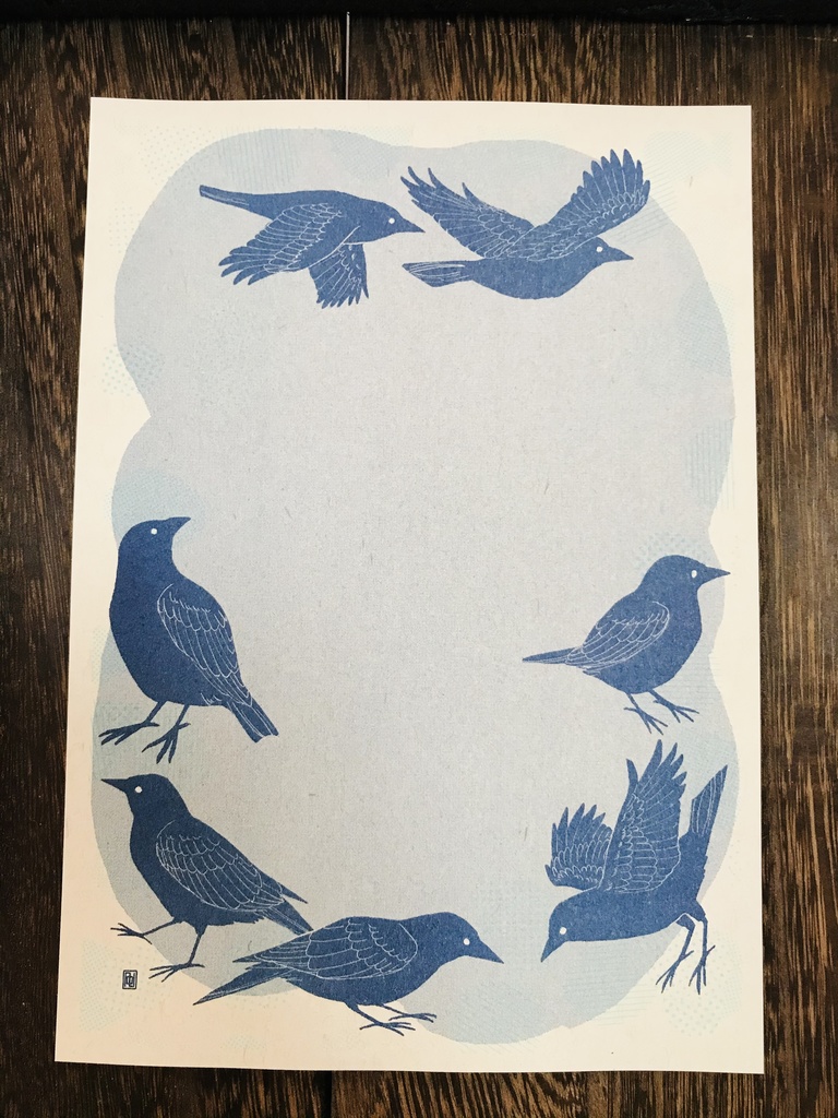 便箋 / カラス・フクロウ・ことり達