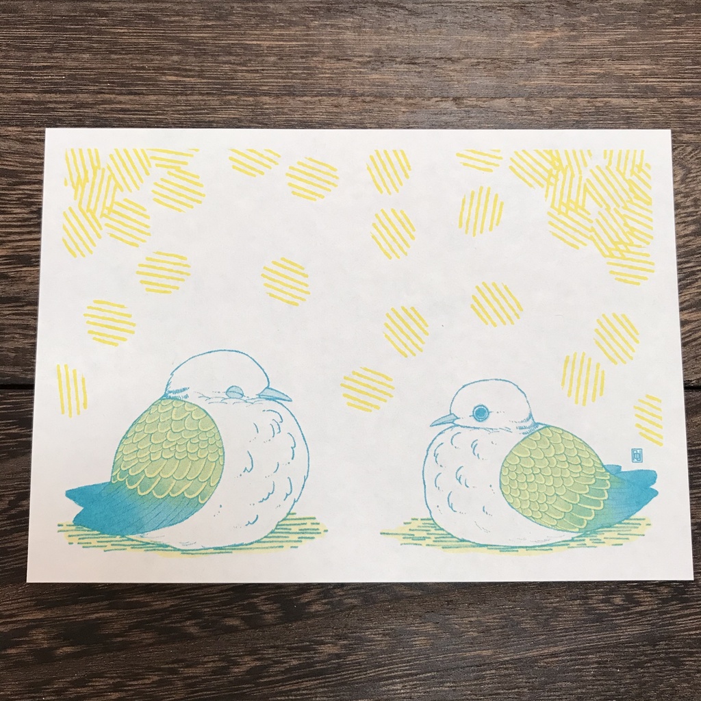 便箋 / カモ達・ワシタカ・キジバト