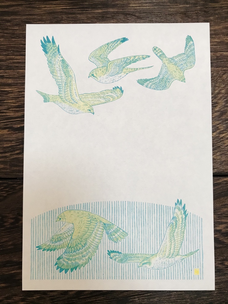 便箋 / カモ達・ワシタカ・キジバト