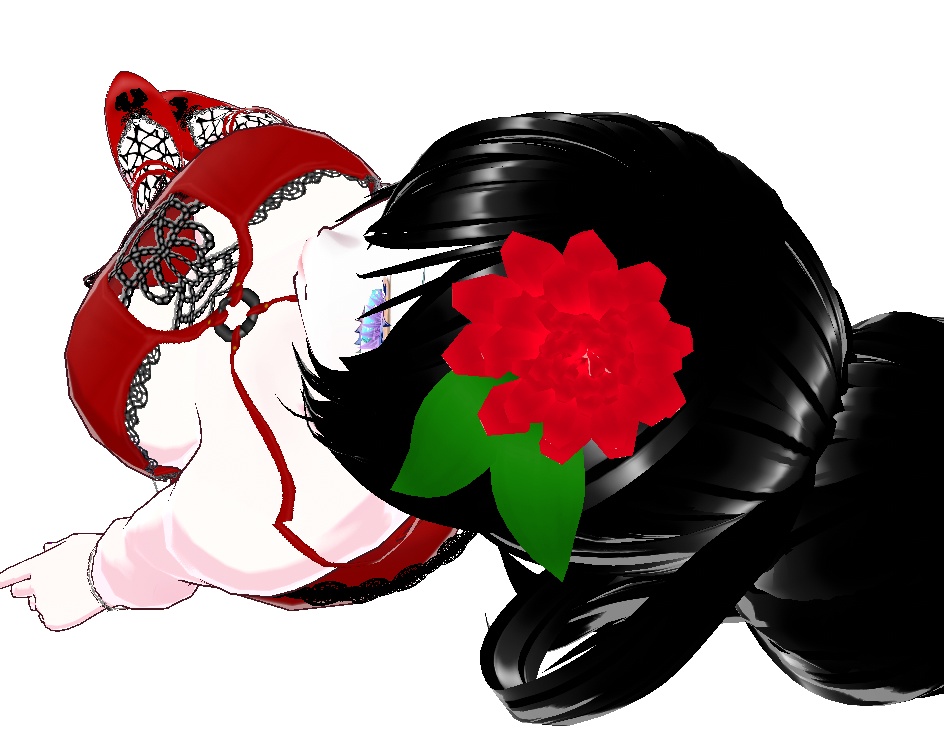 Vroid【Free・無料】赤いバラ Red Rose