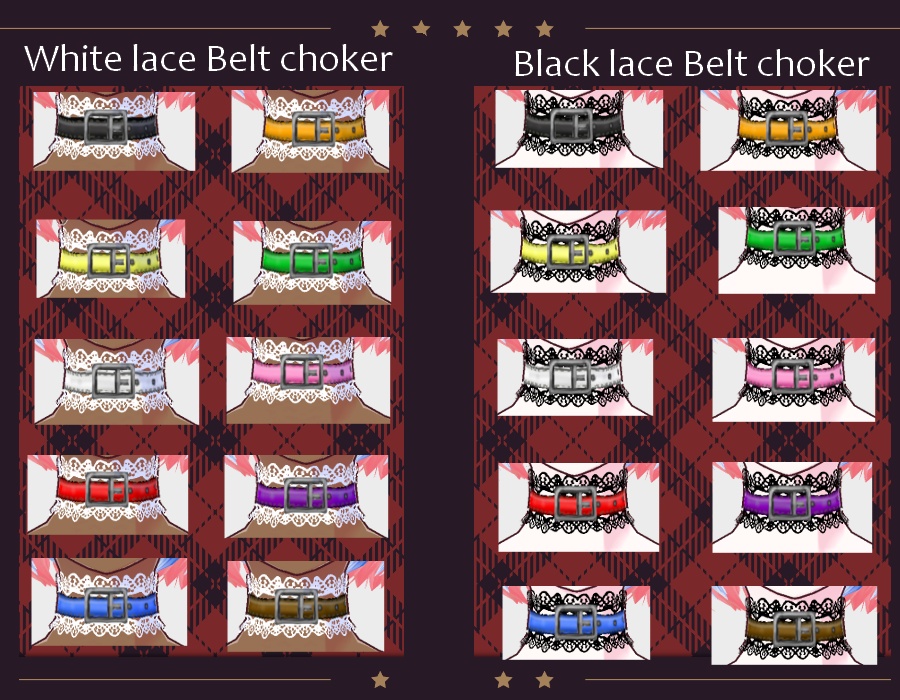 Vroid ゴシックチョーカー Gothic Choker necklace