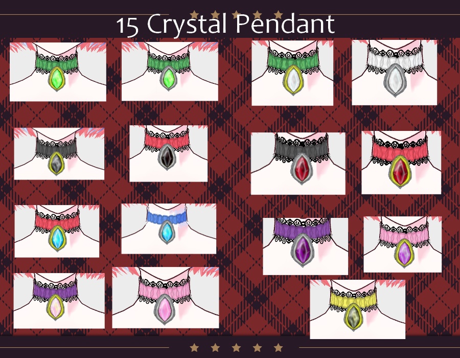 Vroid ゴシックチョーカー Gothic Choker necklace