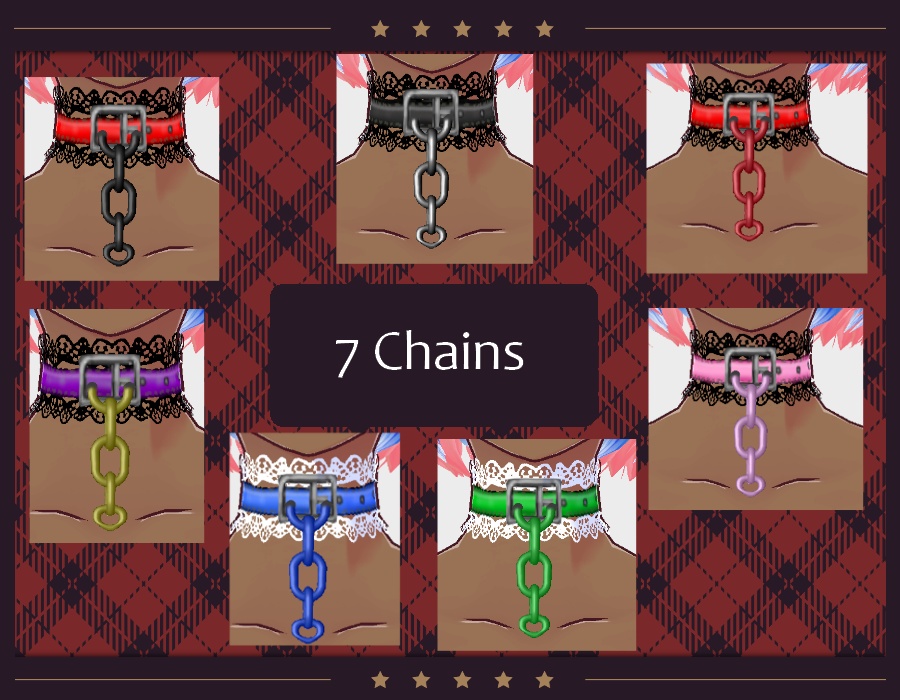 Vroid ゴシックチョーカー Gothic Choker necklace