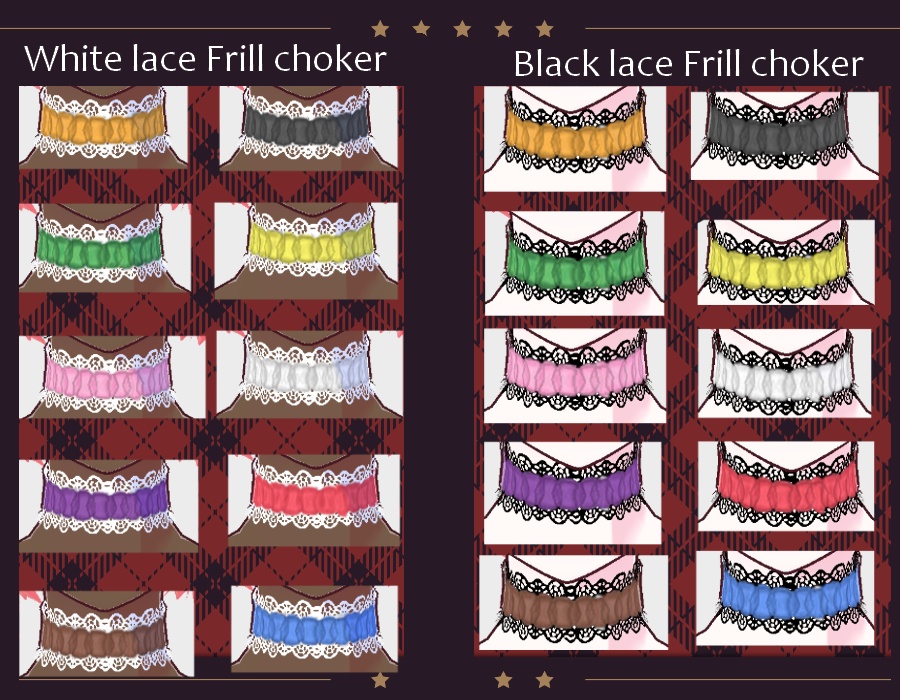 Vroid ゴシックチョーカー Gothic Choker necklace