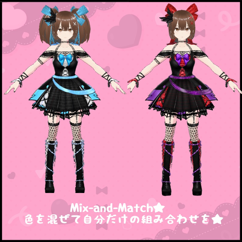 Vroid 甘い小悪魔セット Sweet Devil Set