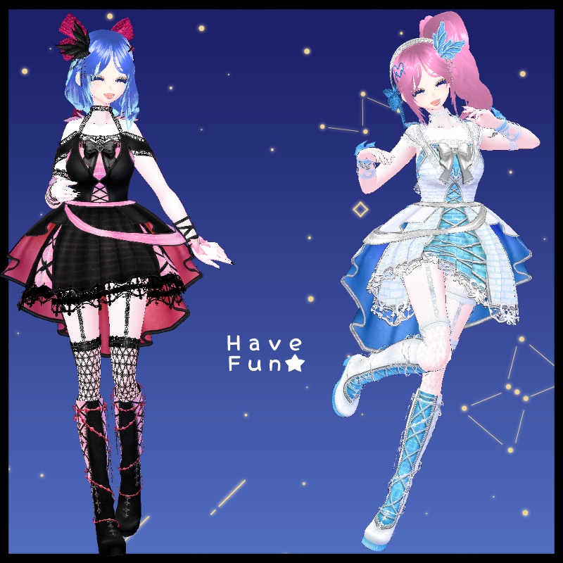 Vroid 甘い 小悪魔+天使セット Sweet Devil&Angel Set