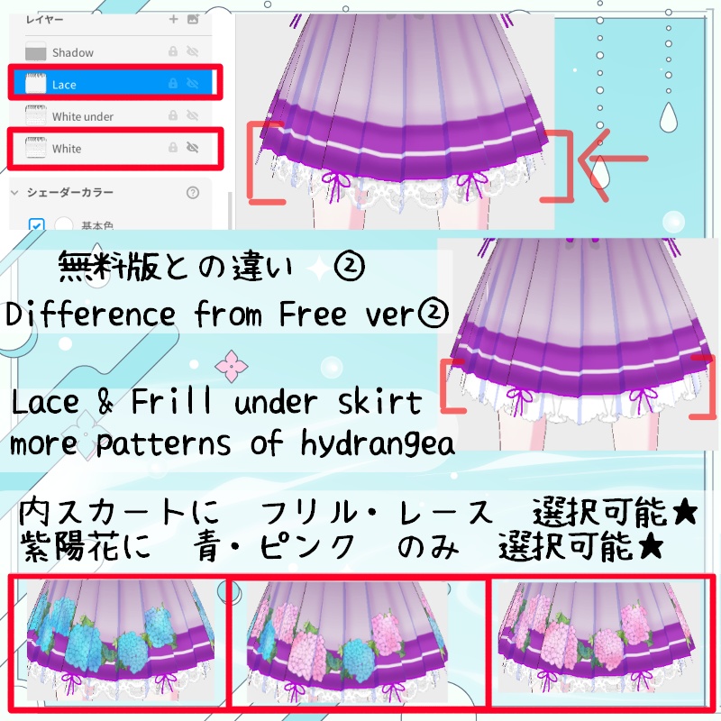 梅雨の紫陽花 セット Hydrangea Drizzle Set