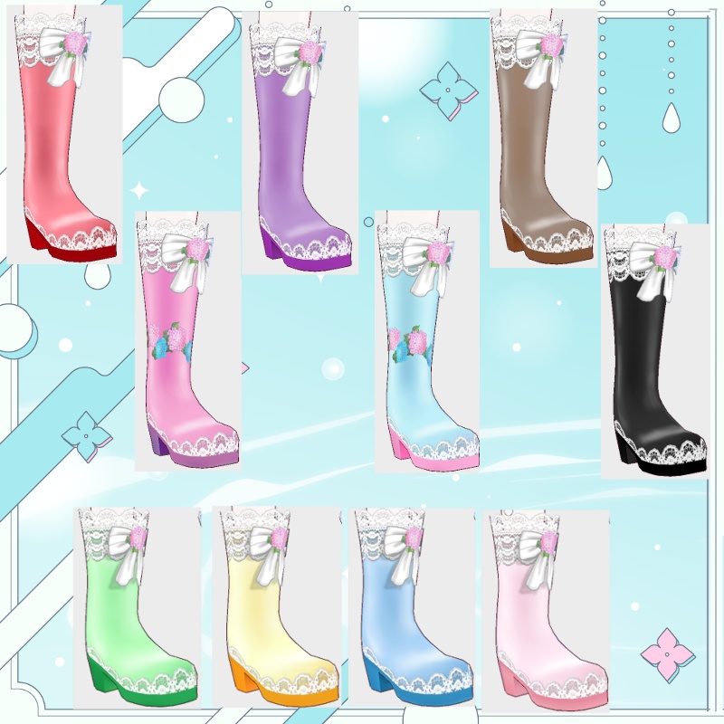 梅雨の紫陽花 セット Hydrangea Drizzle Set