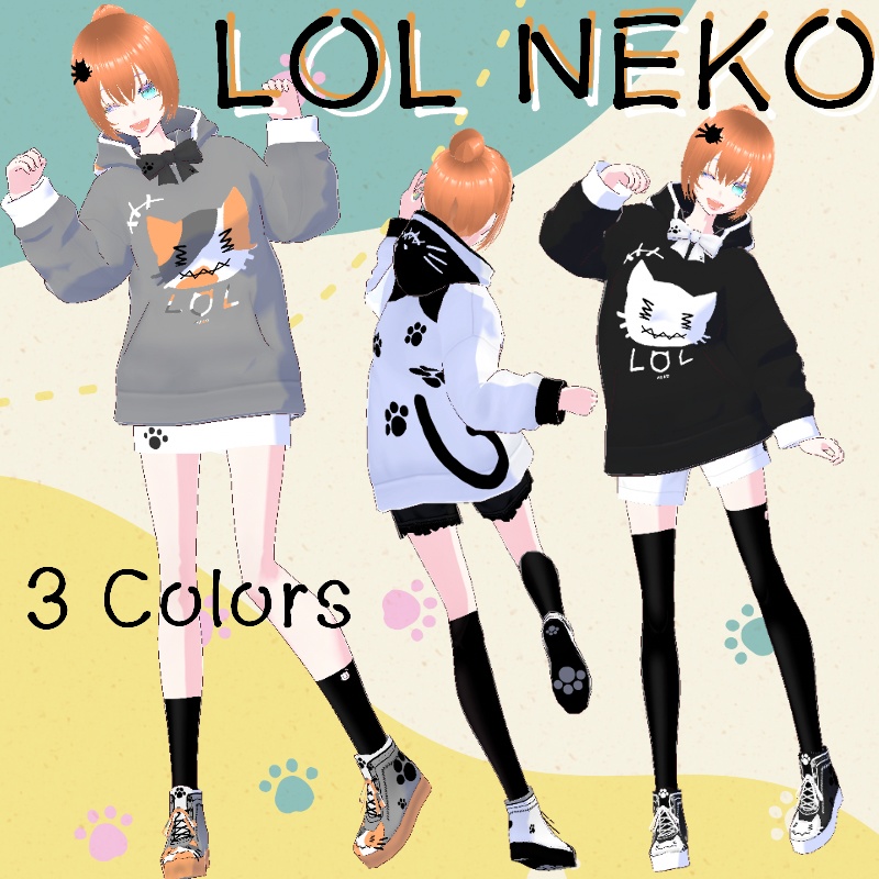 Vroid LOLねこ 2 セット　LOL Neko 2 SET