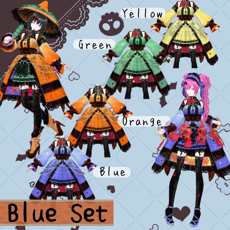 Vroid 紅葉なる木 セット Maple Tree SET