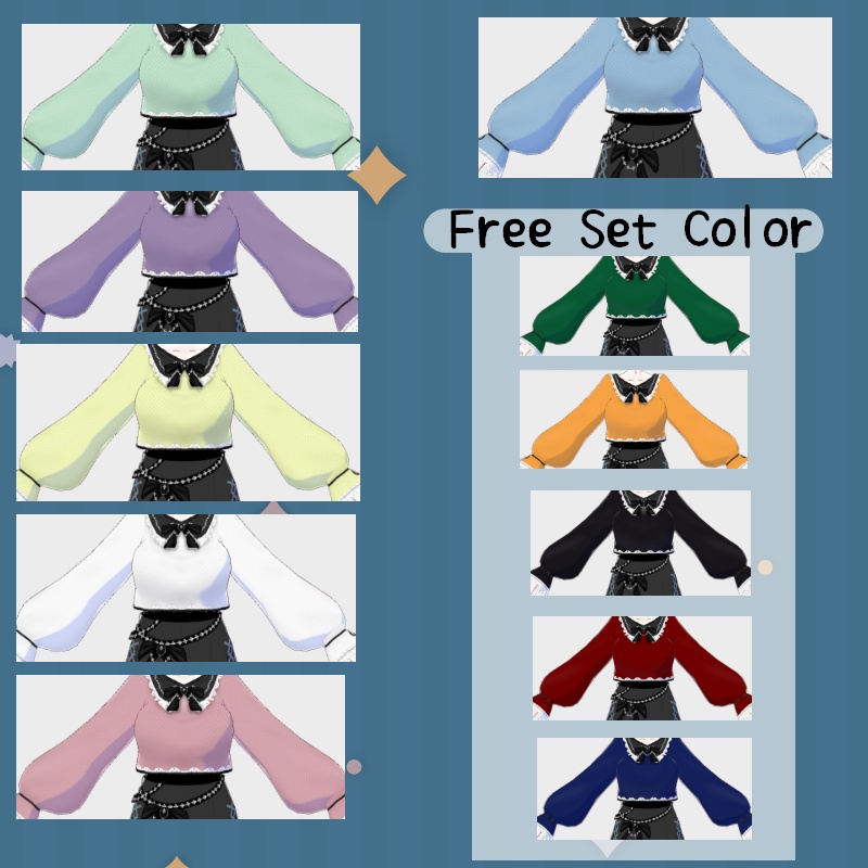 Vroid カジュアル C セット Casual C SET